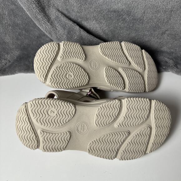 Girls Nature Sport Sandals Beige Pink Lightweight Easy‎ On Hook and Loop Size 4 - Picture 11 of 12